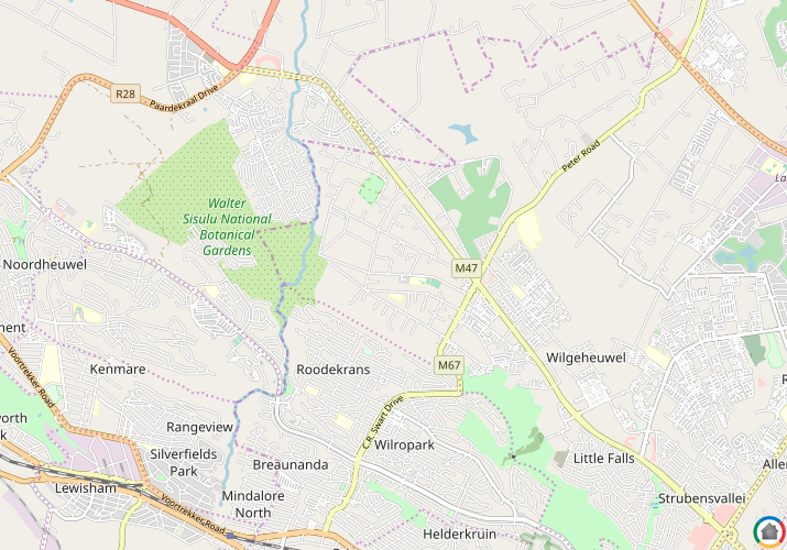 Map location of Poortview A.H. 